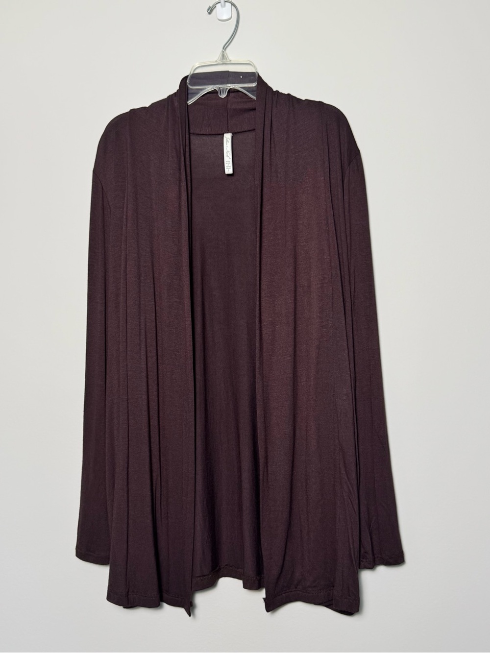 Open-Front Women's Cardigan Brown Sweater Size S Fall